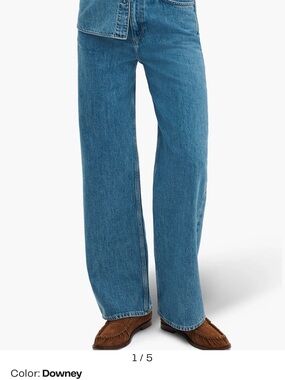 rag & bone Logan Mid Rise Wide Leg Jeans size 31